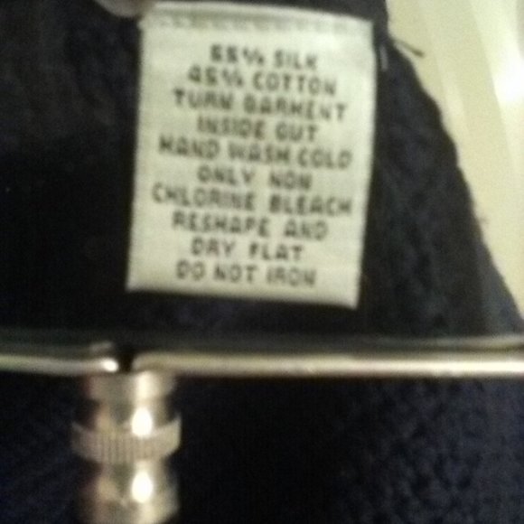 Talbots Sequin Accented Indigo Blue Sweater - Picture 8 of 8